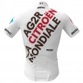 AG2R Citroen 2022 wielershirt korte mouw (lange rits) professioneel wielerteam