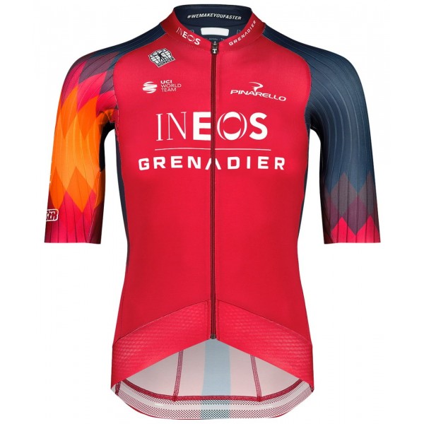 INEOS GRENADIERS 2023 EPIC RACE wielershirt met korte mouwen (lange ritssluiting) professioneel wielerteam