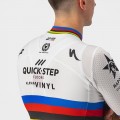 Quick Step Alpha Vinyl Road Wereldkampioen Rainbow Jersey 2022 Competizione wielershirt met korte mouwen professioneel wielerteam