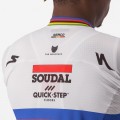 Soudal Quick-Step Wereldkampioen Rainbow Jersey 2023 Competizione wielertrui met korte mouwen professionele wielerploeg