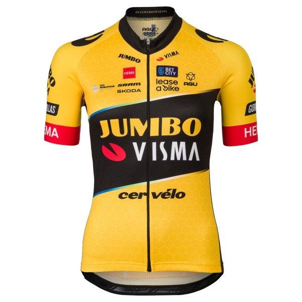 TEAM JUMBO-VISMA 2023 dames wielershirt met korte mouwen professioneel wielerteam