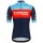 Trek Factory Racing XC 2022 fietsshirt met korte mouwen (lange ritssluiting) professioneel wielerteam