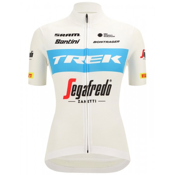 TREK-SEGAFREDO damesteam 2022 wielershirt met korte mouwen (lange ritssluiting) professioneel wielerteam