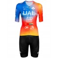 UAE TEAM ADQ 2023 dames wielershirt met korte mouwen dames wielerteam
