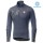 2019 Casteli Raddoppia 2 Grey Thermal Wielershirt Lange Mouw 625NQRW