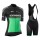 2019 Orbea Factory Racing Groen Dames's Fietskleding Set Fietsshirt Met Korte Mouwen+Korte Koersbroek Bib 810RZAC