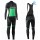 2019 Orbea Factory Racing Dames Groen Thermal Fietskleding Set Wielershirts Lange Mouw+Lange Wielrenbroek Bib 851IWPF