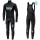 2019 SKY Team Zwart Thermal Fietskleding Set Wielershirts Lange Mouw+Lange Wielrenbroek Bib 114CWNW