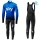 2019 SKY Team Blauw Thermal Fietskleding Set Wielershirts Lange Mouw+Lange Wielrenbroek Bib 534KDGH
