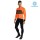 2019 Santini Svolta Orange Thermal Fietskleding Set Wielershirts Lange Mouw+Lange Wielrenbroek Bib 472YNPA