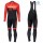 2019 Scott RC Team Zwart-Rood Thermal Fietskleding Set Wielershirts Lange Mouw+Lange Wielrenbroek Bib 853LAQT