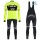 2019 Trek Factory Racing Geel Thermal Fietskleding Set Wielershirts Lange Mouw+Lange Wielrenbroek Bib 737FBVU