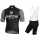 BIANCHI MILANO Davoli Black Fietskleding Set Wielershirt Korte Mouw+Korte Fietsbroeken Bib