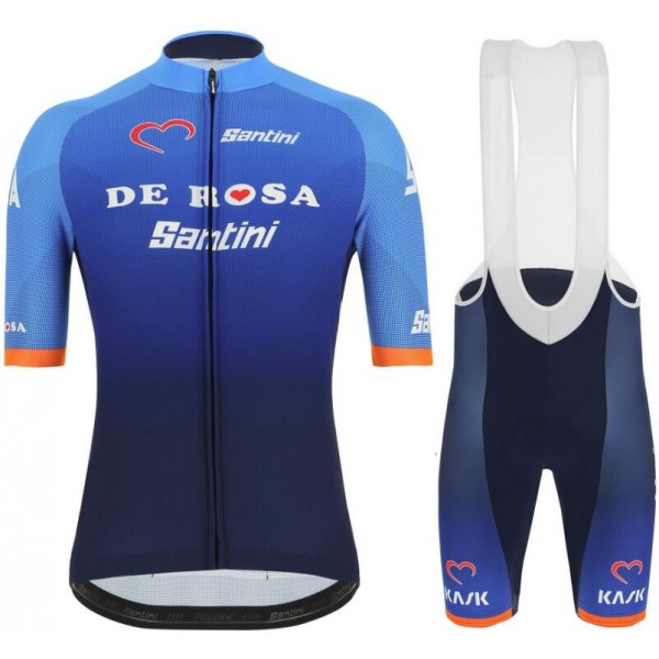 De Rosa Santini 2019 Fietskleding Set Wielershirt Korte Mouw+Korte Fietsbroeken Bib