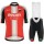 Ducati 2019 Fietskleding Set Wielershirt Korte Mouw+Korte Fietsbroeken Bib