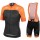 Peter Sagan LOGO Team 2019 Line Orange Fietskleding Set Wielershirt Korte Mouw+Korte Fietsbroeken Bib