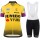 Jumbo Visma 2019 Dames Fietskleding Set Wielershirt Korte Mouw+Korte Fietsbroeken Bib