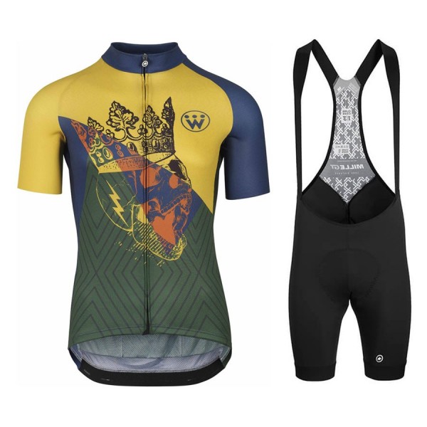 2020 Asos Fastlane Wyndymilla Monarch Fietskleding Set Fietsshirt Met Korte Mouwen+Korte Koersbroek Bib 759FMNN