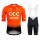 2020 CCC Pro Team Orange Fietskleding Set Fietsshirt Met Korte Mouwen+Korte Koersbroek Bib 495ERIC