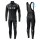 2020 INEOS zwart Thermal Fietskleding Set Wielershirts Lange Mouw+Lange Wielrenbroek Bib 527DLKF