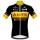 2020 LOTTO KERN-HAUS Zwart-Geel Wielershirt Korte Mouw 295AMIX