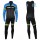 2020 Nalini Thebe Zwart-Blauw Thermal Fietskleding Set Wielershirts Lange Mouw+Lange Wielrenbroek Bib 368KRRD