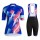 2020 Rapha Pro Team Dames's Blauw-Color Fietskleding Set Wielershirt Korte Mouw+Korte Fietsbroeken Bib 526TZQB