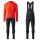 2020 Specialized Rood Wielerkleding Set Wielershirt Lange Mouw+Lange Fietsbroeken Bib 692MZXV