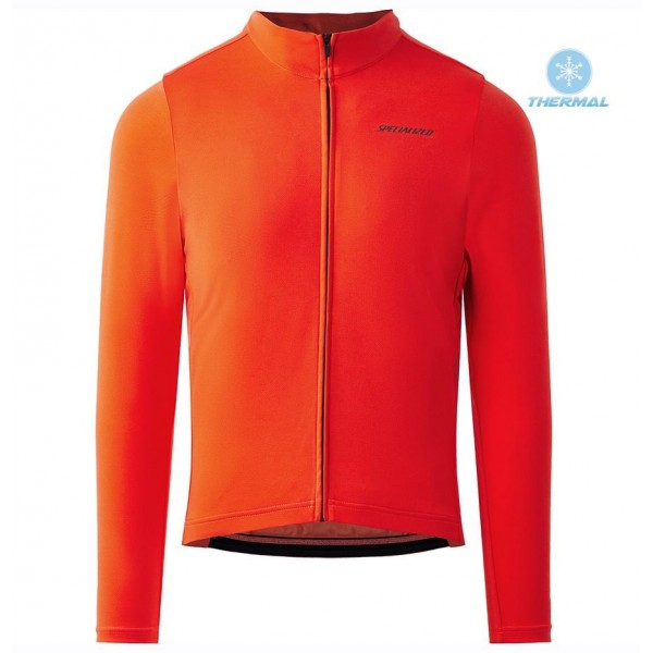 2020 Specialized Rood Thermal Wielershirt Lange Mouw 159LKPH
