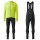 2020 Specialized Geel Wielerkleding Set Wielershirt Lange Mouw+Lange Fietsbroeken Bib 889GSTF