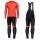 2020 Scott RC Team 1.0 Fiery Wielerkleding Set Wielershirt Lange Mouw+Lange Fietsbroeken Bib 875ADAS