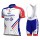 2020 Team FDJ Fietskleding Set Fietsshirt Met Korte Mouwen+Korte Koersbroek Bib 356KJZW