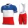 2020 Team FDJ France Champion Fietskleding Set Fietsshirt Met Korte Mouwen+Korte Koersbroek Bib 221KSHI