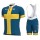 2020 Team FDJ Sweden Champion Fietskleding Set Fietsshirt Met Korte Mouwen+Korte Koersbroek Bib 153IFCZ