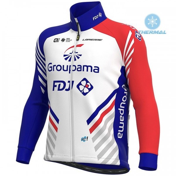 2020 Team FDJ Thermal Wielershirt Lange Mouw 474YWZT