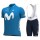 2020 Team Movistar Fietskleding Set Fietsshirt Met Korte Mouwen+Korte Koersbroek Bib 220VJPT