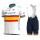 2020 Team Movistar Spain Champion Fietskleding Set Fietsshirt Met Korte Mouwen+Korte Koersbroek Bib 383OXNM