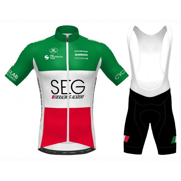 2020 Team SEG Italy Champion Fietskleding Set Fietsshirt Met Korte Mouwen+Korte Koersbroek Bib 994MSAR