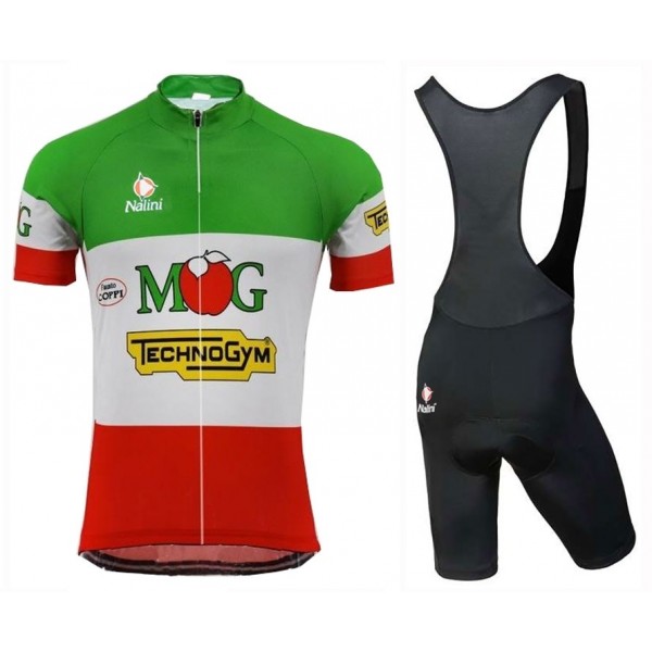 Maglificio MG Technogym 1996 Retro Fietskleding Set Wielershirt Korte Mouw+Korte Fietsbroeken Bib