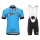 Salvarani Retro Fietskleding Set Wielershirt Korte Mouw+Korte Fietsbroeken Bib