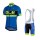 2015 ALE Fietskleding Set Fietsshirt Met Korte Mouwen+Korte Koersbroek Blauw