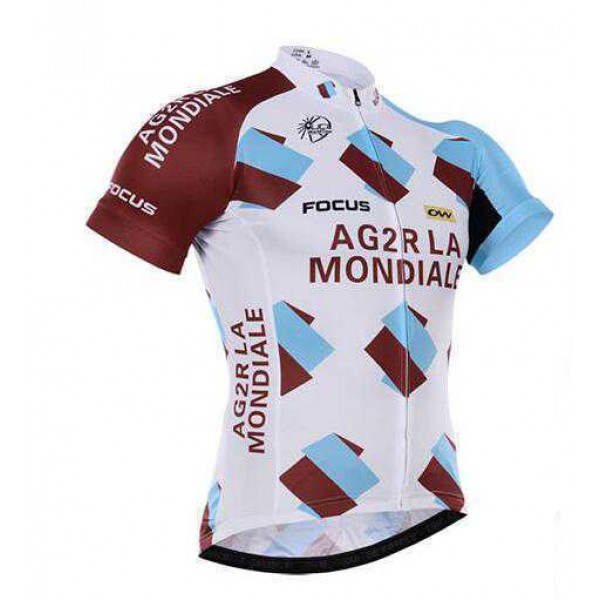 2016 AG2R La Mondiale Wielershirt Met Korte Mouwen