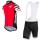 2016 ASSOS Fietskleding Set Fietsshirt Met Korte Mouwen+Korte Koersbroek Rood