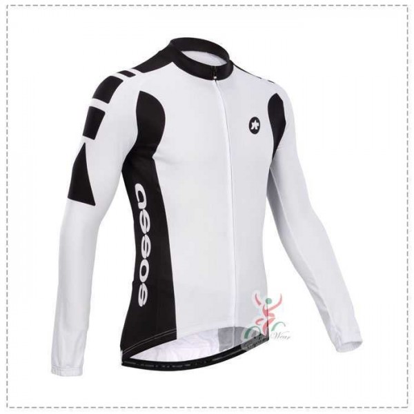 Assos 2014 Wielershirt Lange Mouw Zwart Wit