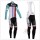 Bianchi 2014 Wielerkleding Set Wielershirt Lange Mouwen+Lange Fietsbroeken Bib Rood Blauw