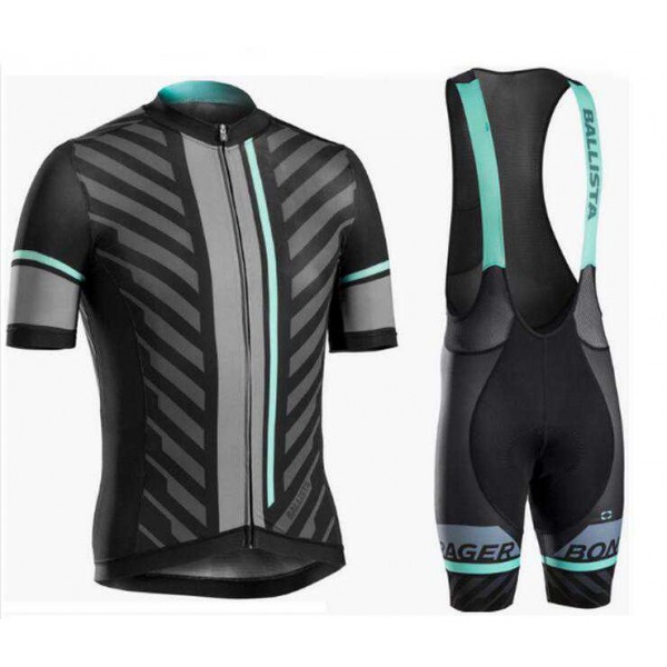 2016 Bontrager Fietskleding Set Fietsshirt Met Korte Mouwen+Korte Koersbroek Zwart Groen