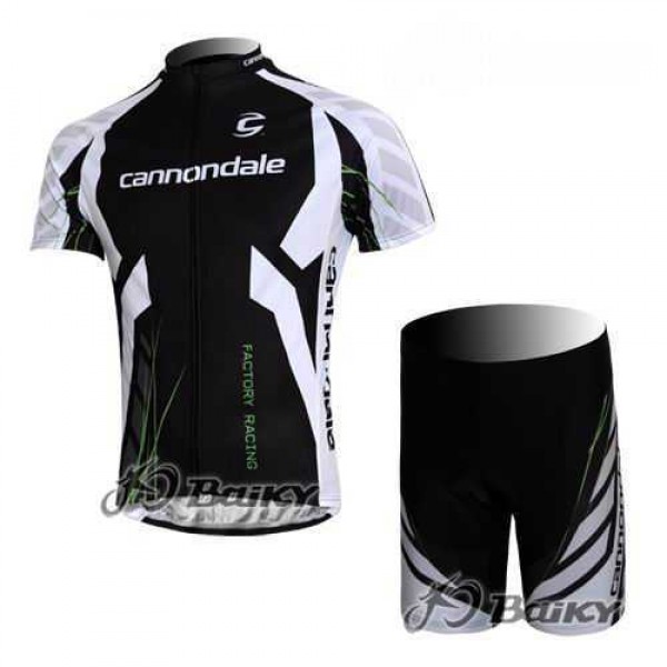 Cannondale Pro Team Wielerkleding Set Wielershirts Korte+Korte Fietsbroeken Zwart Wit