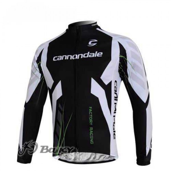 Cannondale Pro Team Wielershirts Lange Mouwen Zwart Wit
