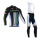 2014 Cannondale Wielerkleding Set Wielershirt Lange Mouwen+Lange Fietsbroeken Bib Wit Groen Blauw