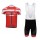 Castelli 2014 Fietskleding Set Fietsshirt Met Korte Mouwen+Korte Koersbroek Rood